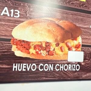 (A13) Egg and Sausage Sandwich